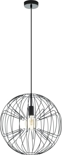 Eglo Okinzuri Pendel E27 Ø450 Svart Krom Eglo Okinzuri Pendel E27 Ø450 Svart Krom