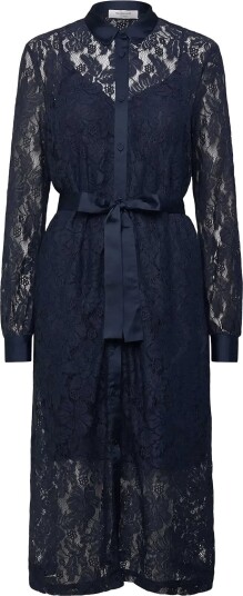 Rosemunde Rwalice Lace Ls Shirt Dress NAVY 34 Rosemunde Rwalice Lace Ls Shirt Dress NAVY 34