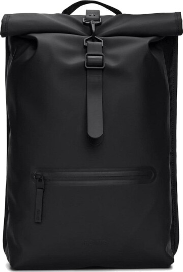 Rains Rolltop Rucksack W3 One Size, Black Rains Rolltop Rucksack W3 One Size, Black