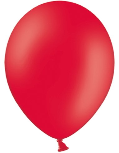 Partydeco 10 stk 30 cm Røde Ballonger