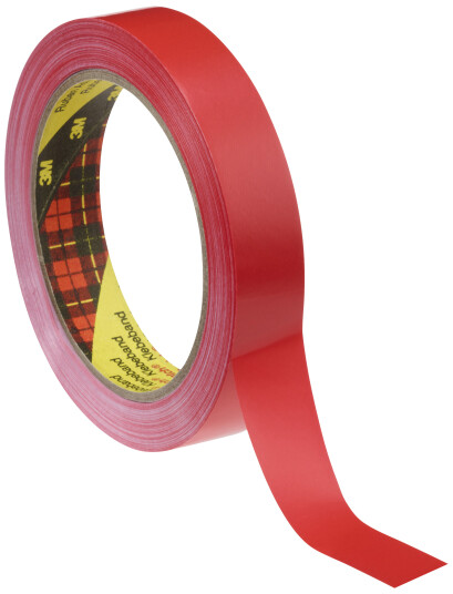 3M Emballasjetape 6893 Rød 9mmx66m