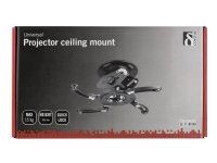 DELTACO ARM-500 - Monteringssett (takmontering) - for projektor - svart - takmonterbar