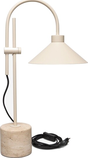 ENKEL LIVING Luca Table Lamp   SANDSHELL   H60 cm x 33