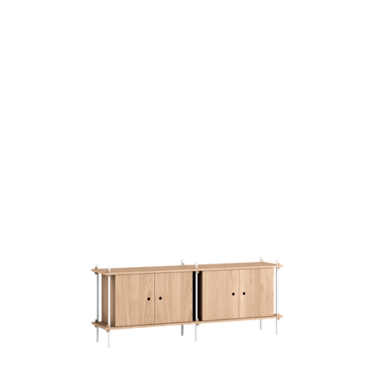 MOEBE S.65.2.D.OA Hyllesystem Eik/ Hvit MOEBE S.65.2.D.OA Hyllesystem Eik/ Hvit