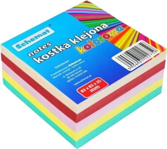 Interdruk Farget Papirblokk 83X83x35 Mm Limt