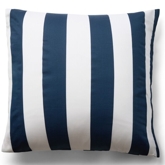 Borg Living Putetrekk i 100% myk og luksuriøs bomullssateng 60x63 cm Blått og hvit Nordic Stripe putetrekk fra By Night