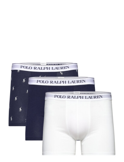 Polo Ralph Lauren Stretch Cotton Boxer Brief 3 Pack   Navy   XXL