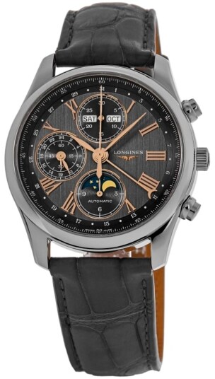Longines Herreklokke L2.673.4.61.2 Master Collection Grå/Lær Ø40 mm
