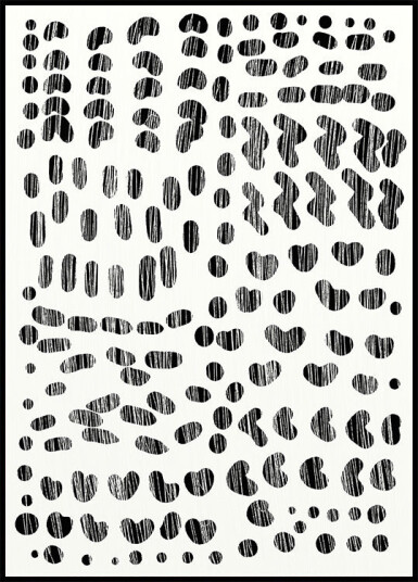 Dots and Strokes Plakat / 40x50cm