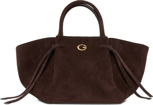 GUESS Allegra Girlfriend Satchel - ESPRESSO - One Size