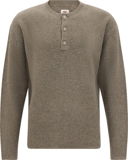 Levi"s® Woodacre Henley Sweater Brindl NEUTRALS M