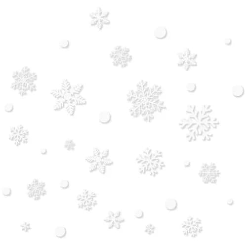 Jule Vindusdekorasjon – Snøfnugg