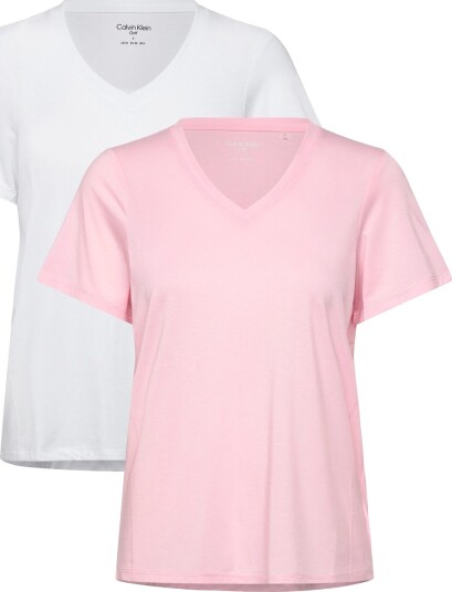 Calvin Klein Golf Tia 2 Pack Relaxed Tee   Pink   XL