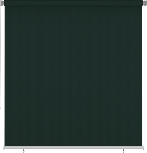vidaXL Utendørs rullegardin 225 (B) x 230 (H) cm mørkegrønn HDPE