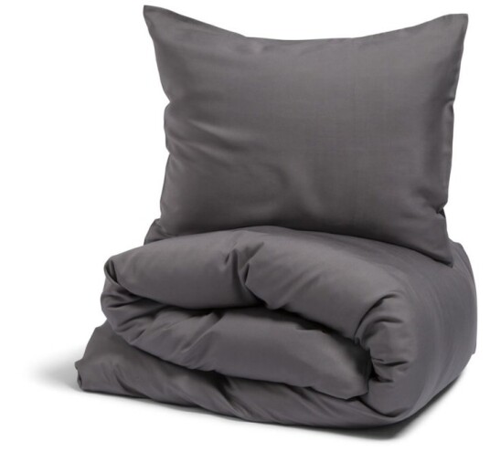 Nottingham sengesett 210x150 Satin Mørkegrå