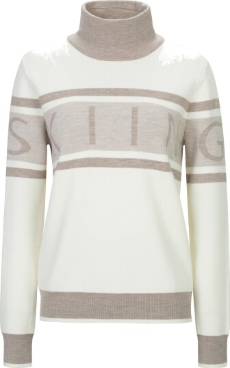 WoolLand Solsidan Sweater Dame Snow White XS WoolLand Solsidan Sweater Dame Snow White XS