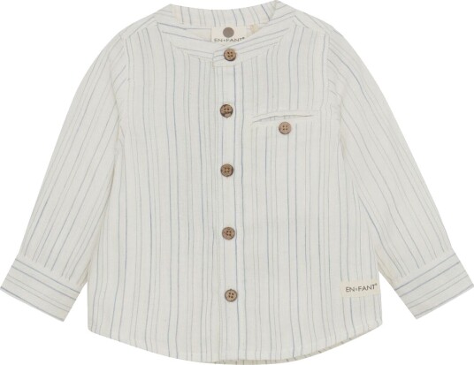 En Fant Shirt LS Stripe Eggnog (80 / 1 år)