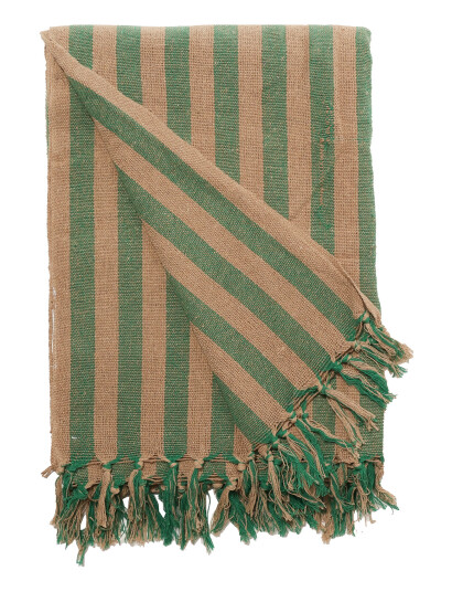 Au Maison Throw, Stripe - Green - 130X180CM Au Maison Throw, Stripe - Green - 130X180CM