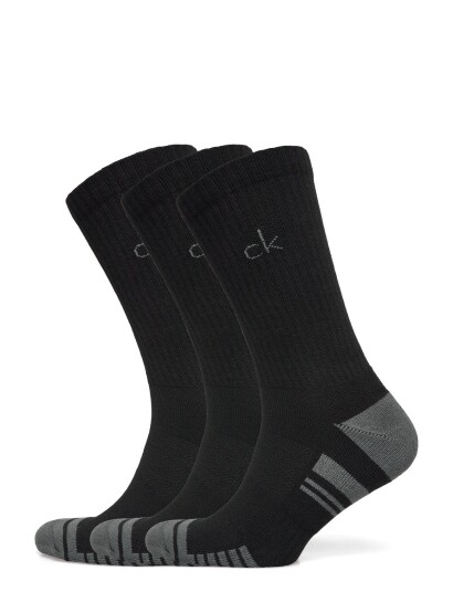 Calvin Klein Golf Tech Crew Sock ( 3 Pairs )   Black   OS41/46