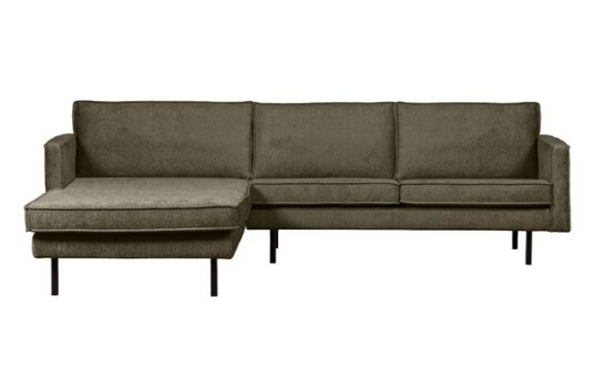 Bepurehome Rodeo Chaise Lounge Left Velvet bonsai