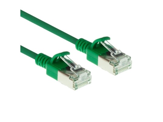 Act Green 7 Meter Lszh U/Ftp Cat6a Datacenter Slimline Patch Cable Snagless With Rj45 Connectors Dc7707 DC7707