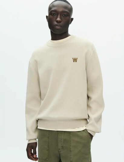 WOOD WOOD Wwcurt Crew Neck 25212   Cream   S