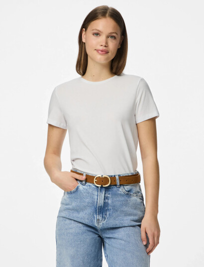 Pieces Pcjuva Suede Jeans Belt Noos - Beige - 80 Pieces Pcjuva Suede Jeans Belt Noos - Beige - 80