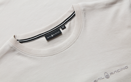 Sail Racing Men"s Bowman Logo Tee Ecru L