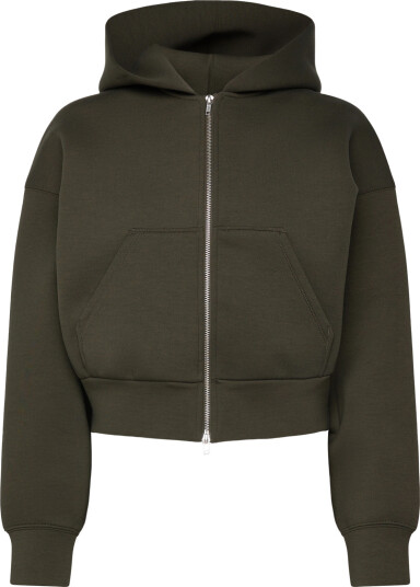 Weekday Loose Fit Scuba Zip Hoodie Khaki green XL Weekday Loose Fit Scuba Zip Hoodie Khaki green XL
