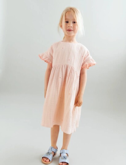 Wheat Dress Lace Thit Pink 140 Wheat Dress Lace Thit Pink 140