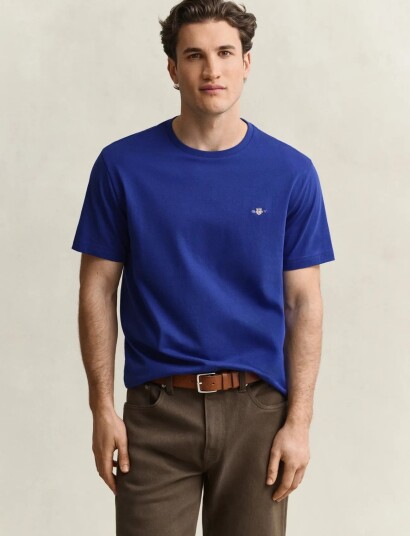 Gant Shield T Shirt Blue L