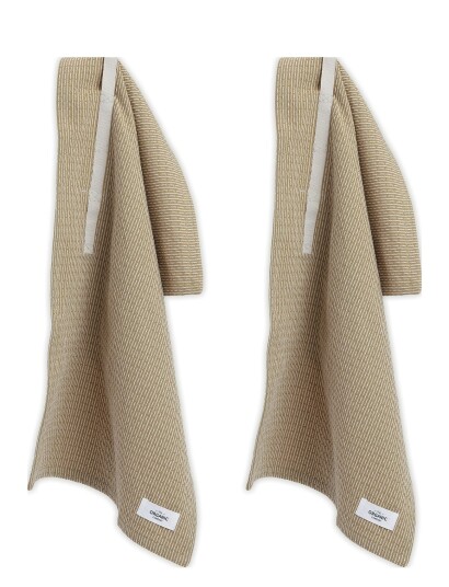 The Organic Company Little Towel (2 Pack) - Beige - 35X 60CM The Organic Company Little Towel (2 Pack) - Beige - 35X 60CM