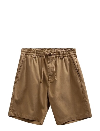 Anerkjendt Akjames Cot/Linen/Vis Ela Shorts   Brown   S
