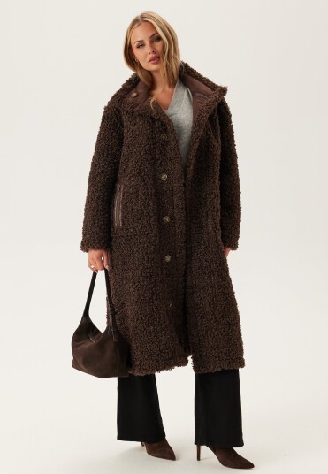 Object Objoaklyn L/S Lo Coat 141 Brown 38 Object Objoaklyn L/S Lo Coat 141 Brown 38