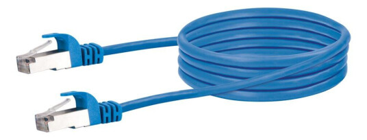 SCHWAIGER nettverkskabel - 50 cm - blå