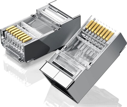 Ugreen 10x pluggender for RJ45 8P8C (UTP Cat6 / Cat5 / Cat5e) - Sølv