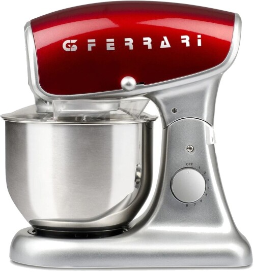 G3 Ferrari Pastaio Deluxe Kjøkkenmaskin 1200W Rød/Sølv