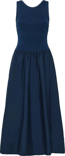 Polo Ralph Lauren Ponte Bodice Sleeveless Dress EAST SIDE ROYAL L