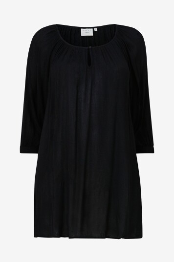 KAFFE Curve Tunika kcAmi Tunic Svart KAFFE Curve Tunika kcAmi Tunic Svart