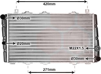 VAN WEZEL 76002009 Radiator motorkjøling VAN WEZEL 76002009 Radiator motorkjøling