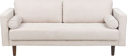 Babur Sofa 3 seter Beige/Mørkt tre