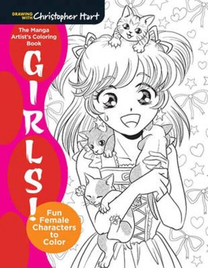 The Manga Artist's Coloring Book: Girls! av Christopher Hart