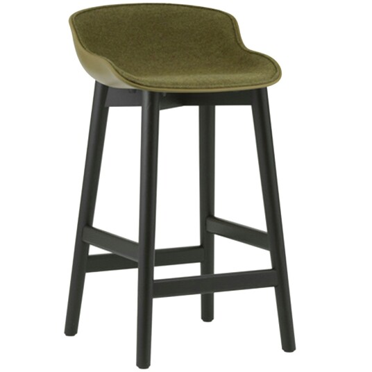 Normann Copenhagen Hyg Barstol 65 cm Polstret Front Olive / Svart Eik