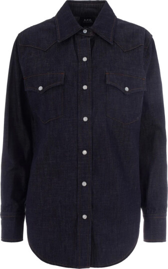 A.p.c. Dame Bluser & Skjorter Blå S, A.p.c. Dame Bluser & Skjorter Blå S,