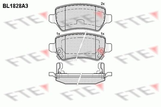 Bremseklosser FTE 9010405 Bremseklosser FTE 9010405