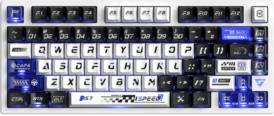 Atk Rs7 Pro Esports Hall Effect Tastatur Drive To Win Rgb Hvit