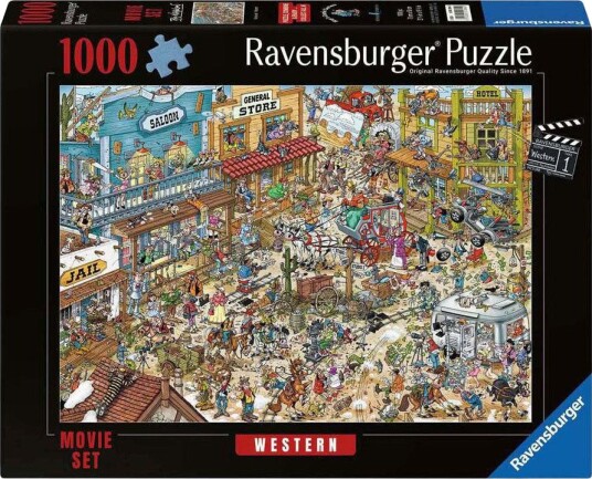 Ravensburger Puslespill 1000 brikker Western