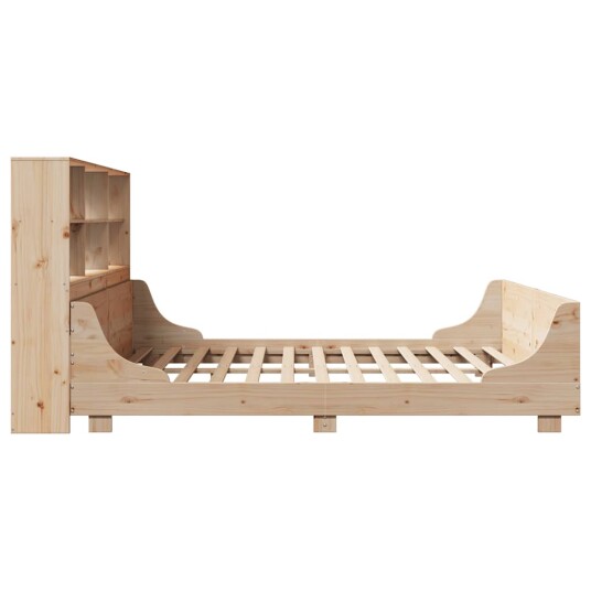 Seng med bokhylle uten madrass 180x200 cm heltre 8721158625847