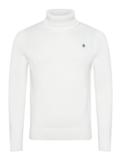 Morris Howard Roller Neck   White   XL