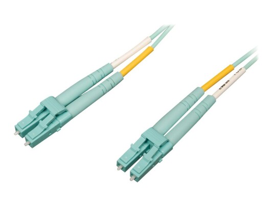 TRIPP LITE Eaton Tripp Lite Series 10Gb/40Gb/100Gb Duplex Multimode 50/125 OM4 LSZH Fiber Patch Cable (LC/LC), Aqua, 3M (9.8 ft.) - koblingskabel - 3